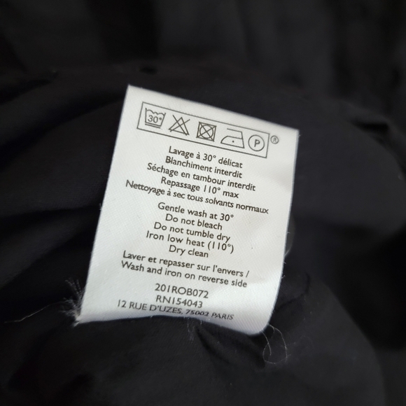 Sezane Timea Dress in Black size 34 NWT - Picture 9 of 10